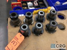 Lot of (7) CAT-50 collet holding tools