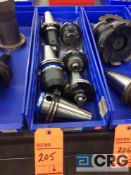 Lot of (6) Iscar CAT-50 tool holders
