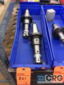 Lot of (2) CAT-50 tool holders with Kaiser boring heads
