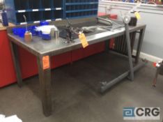 8 foot heavy duty steel work table