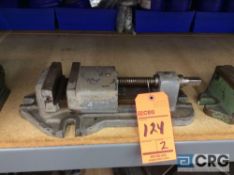 Lot of (2) 5 inch milling machine vises