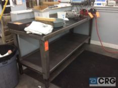 8 foot heavy duty steel work table