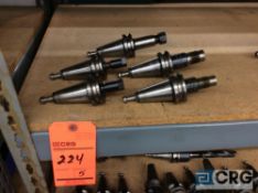 Lot of (5) BT-35 collet tool holders