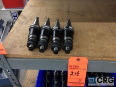 Lot of (4) BT-35 tool holders with quick connect adapters