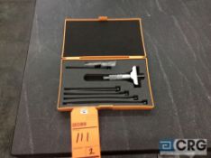 Mitutoyo .5- 6 inch depth micrometer mn 129-128 with case