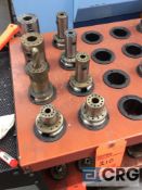 Lot of (8) BT-40 coolant thru tool holders