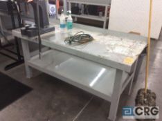 6 foot heavy duty steel work table