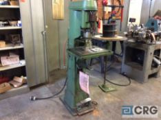 Haskins tapping machine, model unavailable, serial 5236, 3 ph, with foot pedal control.