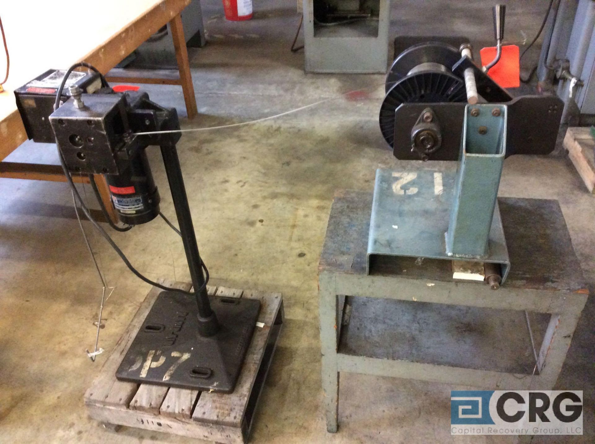 Rapid Aire coil unwinder/feeder, model NA, serial 472?, with roll feeder. - Image 3 of 3