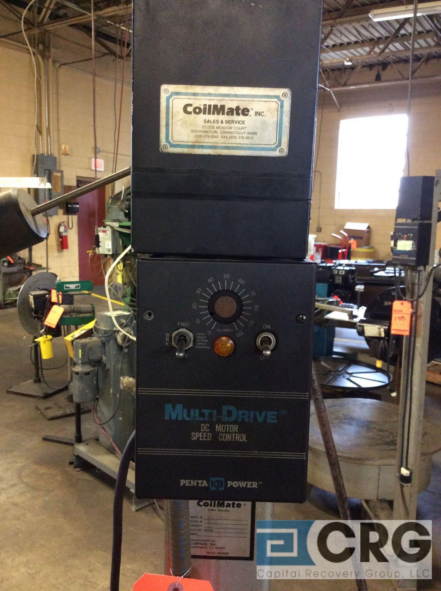 Coilmate Presspal roll unwinder, serial 2116, 3500 lb capacity, 120 volt, 3 phase. - Image 2 of 4