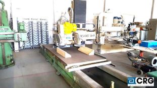 2009 Sheng A twin spindle, stone profiling machine, with template reader and transformer, DNFX-