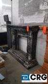 Marble fireplace, Nero Portoro 66 x 56 inches, brand new