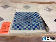 Lot of Blue glass mosaic tiles, 360 sq. ft.