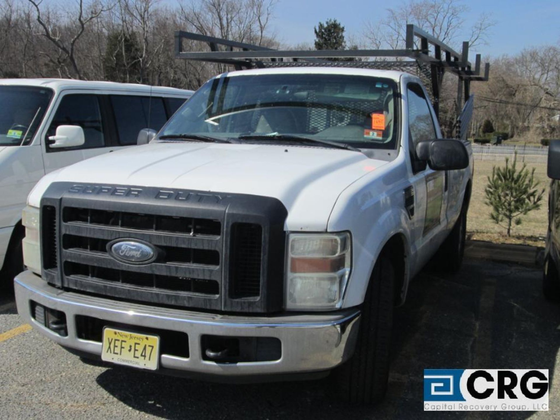 2008 Ford F250 pickup truck, AT, AC, CD stereo, with ladder rack, VIN 1FTNF20518ED50523, approximate - Image 2 of 2