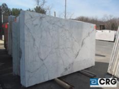 Lot of (10) Statuarietto marble, 3/4 x 124 x 71