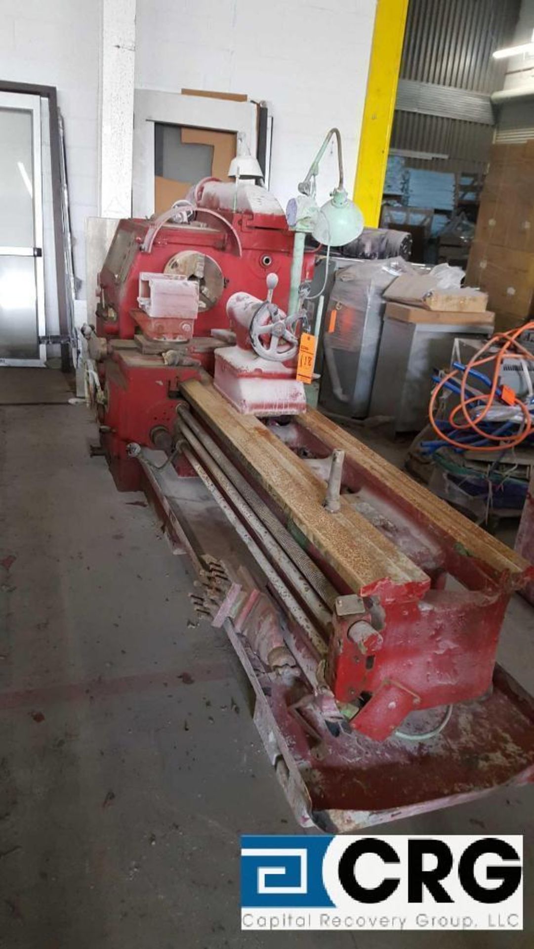 WMW lathe/ horizontal milling machine, INV Nr 20410001,'Nr M216,'with 3 jaw chuck, 20 inch swing x - Image 2 of 2