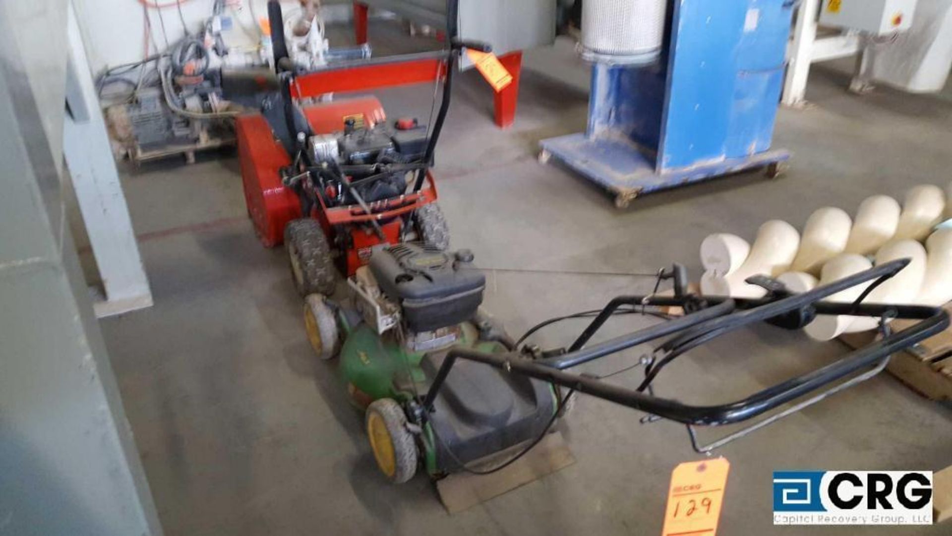 Lot includes one MtD Yard Machine, gas snow thrower, 8/24, with MTD 8 hp motor, and one John Deere - Image 2 of 2