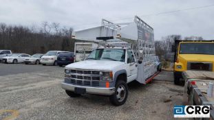 1999 Chevrolet PU Truck with 14 foot marble slab/glass carrier side rails, auto trans, AC, AM/FM