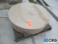 (1) 3 ft. in diameter Granite outdoor table tops