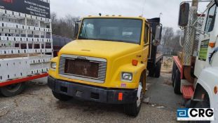 1999 Freightliner, 20 foot stake body, flatbed truck, diesel, SA, 4 speed trans, 26,000 lbs. GVWR,