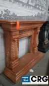 Marble fireplace, Rojo Alicante 66 x 56 inches, brand new