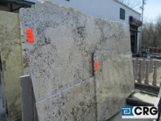 Lot of (3) Alaska white granite with remnants, 1 1/4 x 125 x 71