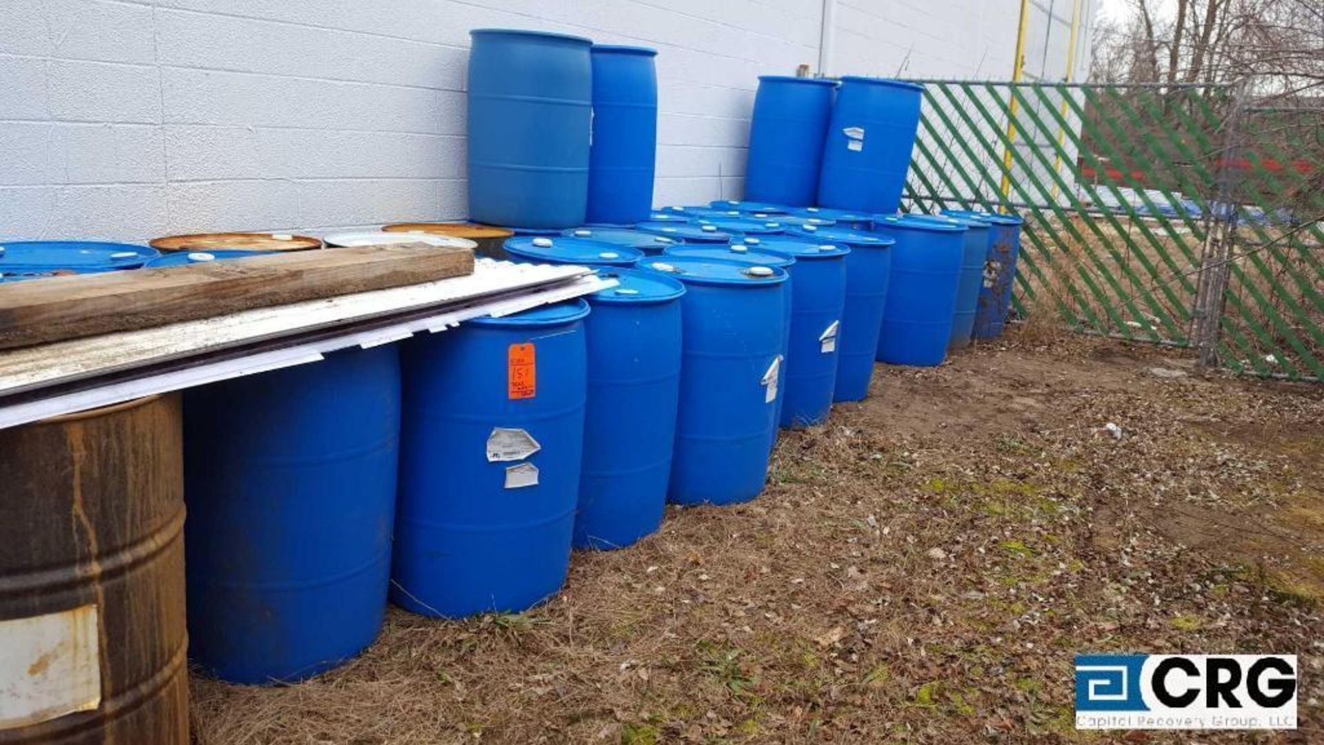 Lot of (5) blue plastic drums - Image 2 of 2