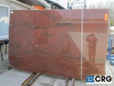 Lot of (2) Red Dragon granite, 1 1/4 x 117 x 75