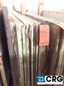 Lot of (20) slabs of Botticino 1/2 120x49, conglomerated slabs