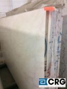 Lot of (9) slabs of White Rhino 1 1/4 112x58, marble