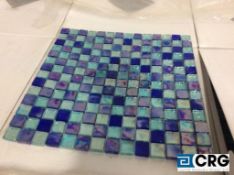 Lot of Blue glass mosaic tiles, 432 sq. ft.