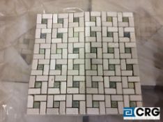 Lot of Cream Marilyn plus dan green mosaic tiles, 360 sq. ft.