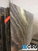 Lot of (11) slabs of Crazy Rainbow 3/4. 113x 63, marble
