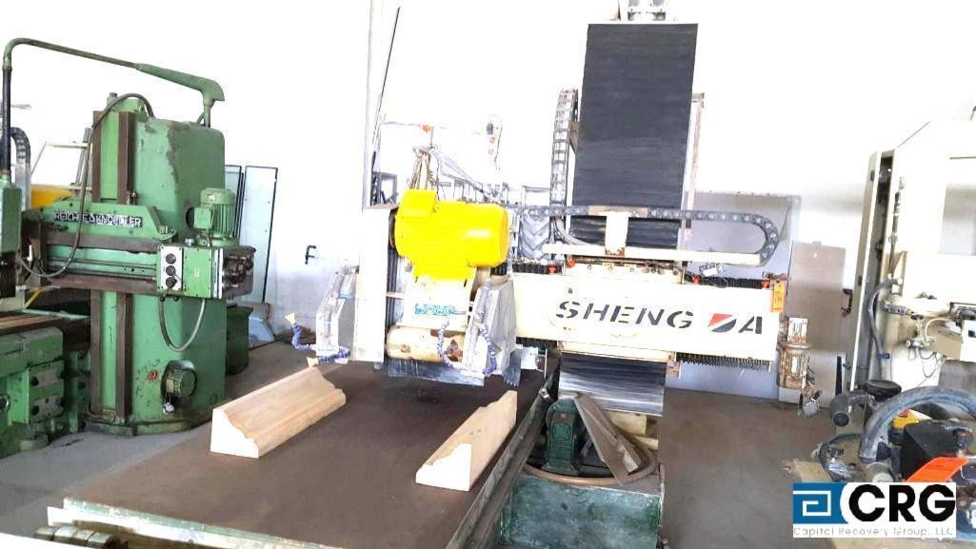 2009 Sheng A twin spindle, stone profiling machine, with template reader and transformer, DNFX- - Image 2 of 2