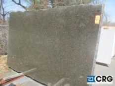 Lot of (3) Labrador Verde polished granite, 1 1/4 x 116 x 73