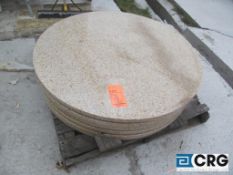(1) 3 ft. in diameter Granite outdoor table tops
