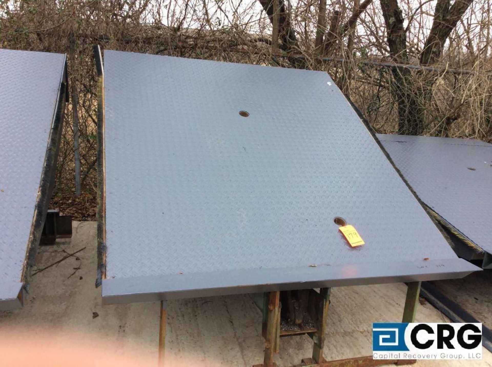 6 x 1 1/2 foot hydraulic loading dock leveler, Stone Quest Will load for $50.00