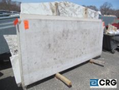 Lot of (7) slabs of Botticino 1/2 120x49, conglomerated slabs
