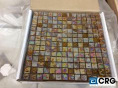 Lot of Glass amber mosaic tiles, 432 sq. ft.