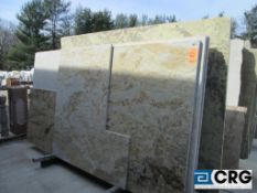 Lot of (5) cashmere gold granite with remnants, 1 1/4 x 130 x 67