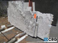 Lot of (6) 1 1/4 assorted Bianco Antico granite remnants