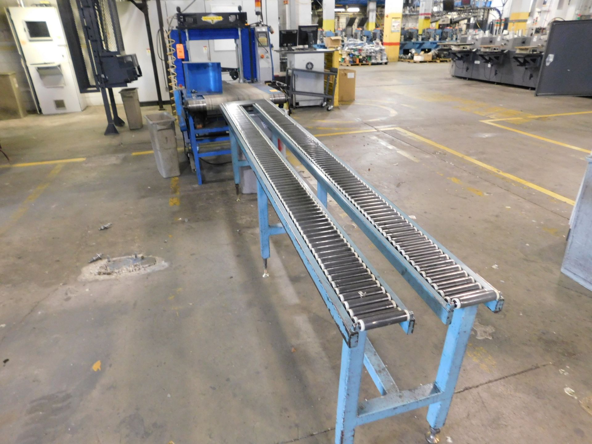 Dynark banding machine with discharge belt conveyor, 4 ft. long by 24 in. wide, m/n NP3, s/n - Image 2 of 2