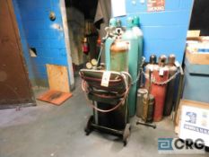 Acetylene cart with hose & gauge, no tanks