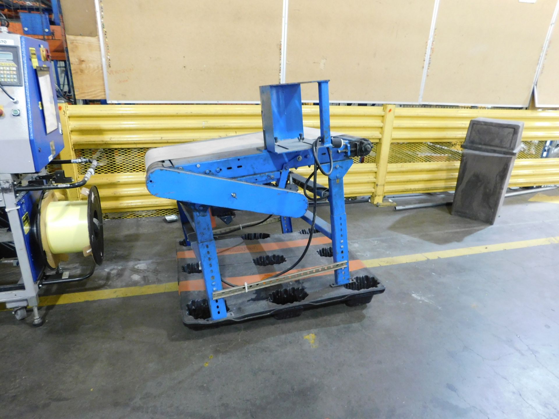 2000 Dynark banding machine with discharge roller conveyor, 5 ft. long by 18 in. wide, asset # T470, - Image 2 of 2