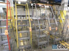 Lot of (2) 5-step mobile safety ladder