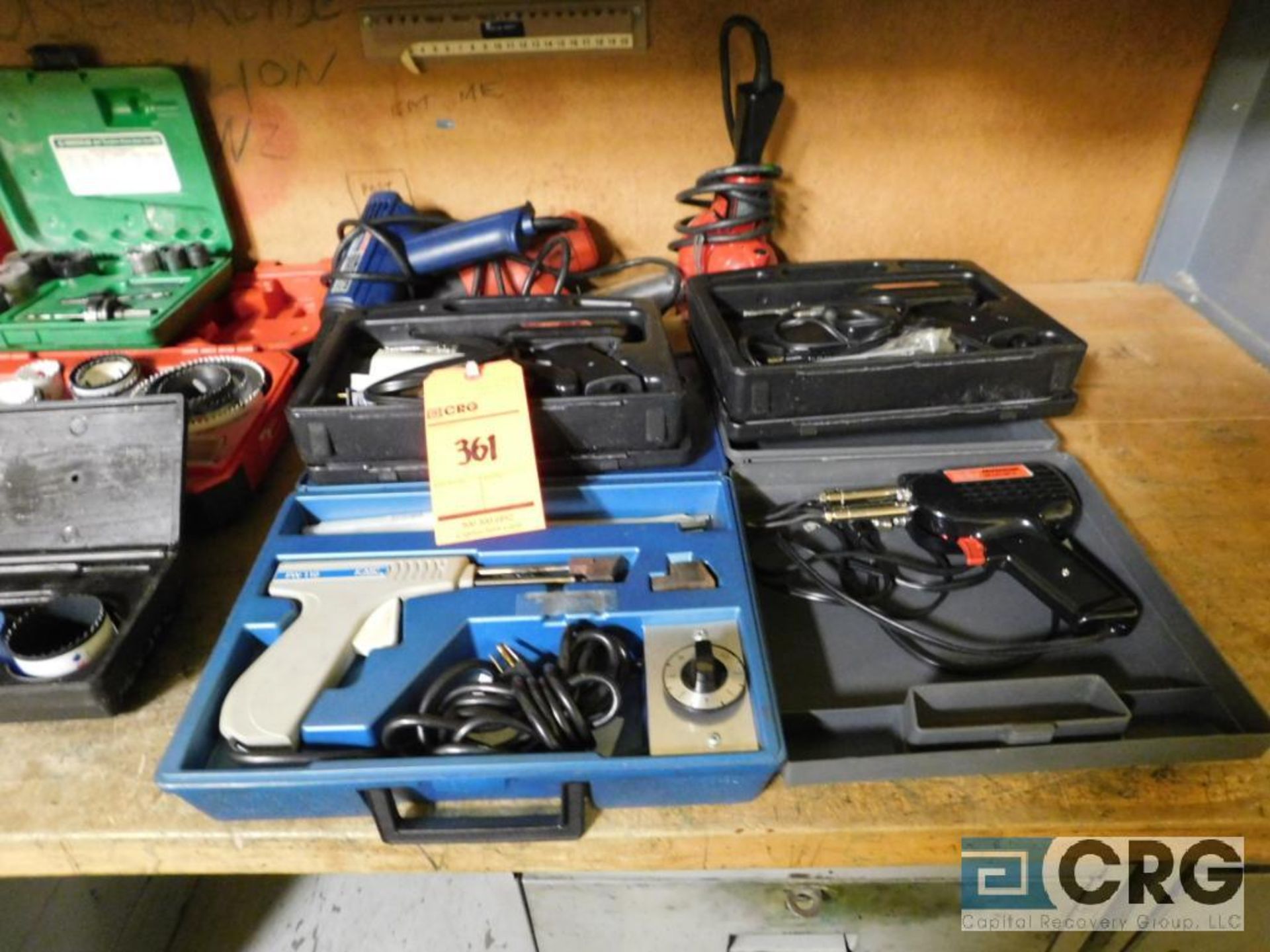 Miscellaneous tooling heat gun, hole saw, hand saw, soldering gun