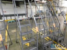 Lot of (2) 5-step mobile safety ladder