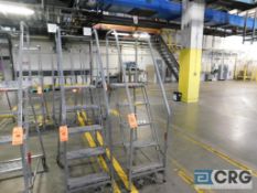 Lot of (2) 5-step mobile safety ladder