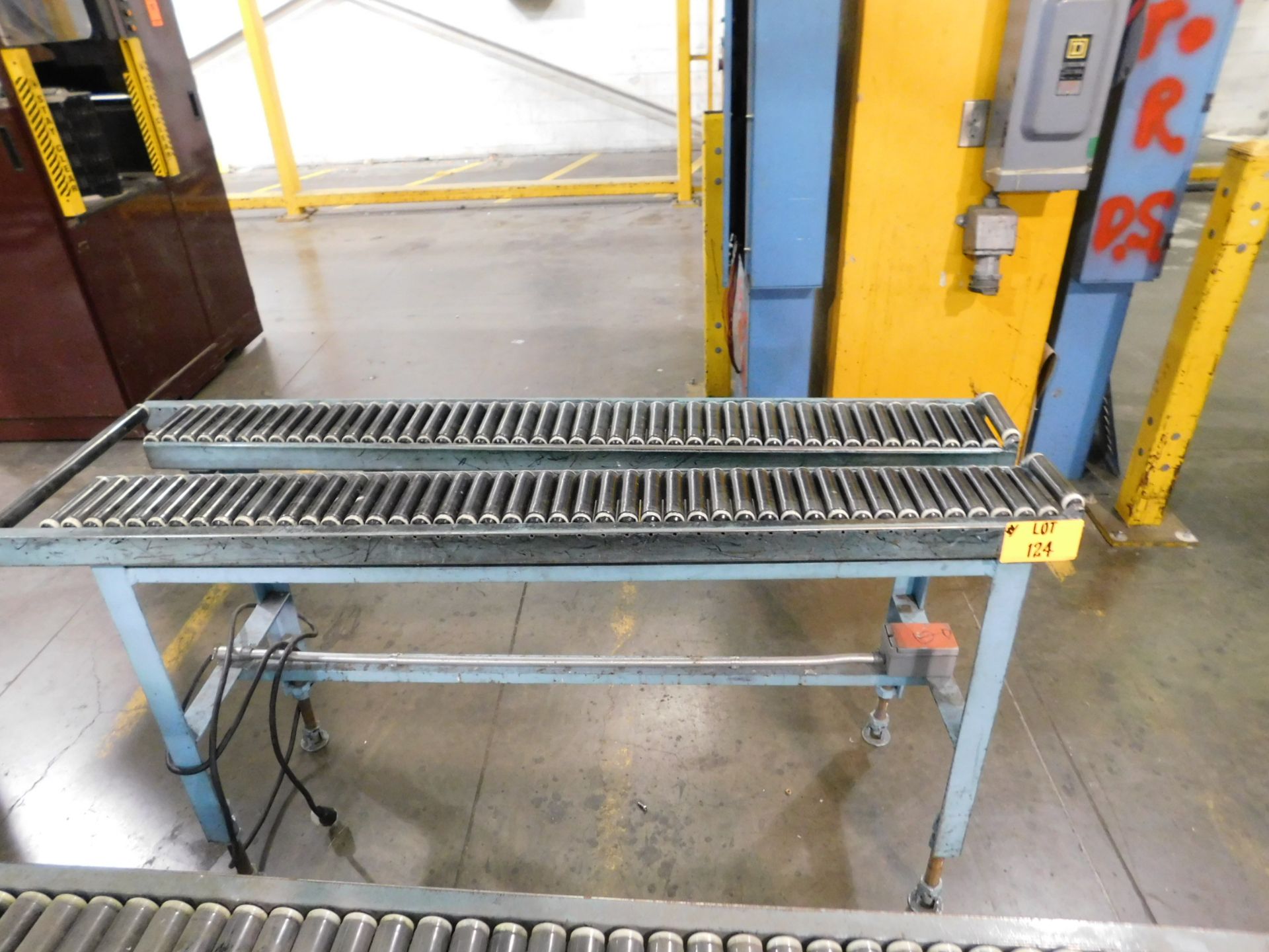 2002 Dynark banding machine with discharge roller conveyor, 5 ft. long by 18 in. wide, asset # - Image 3 of 3