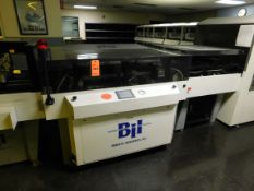 Burgess adjustable cut-off plate bender with auto feed, BWF, 3030 #W2747-3 and discharge BWFPSS30,